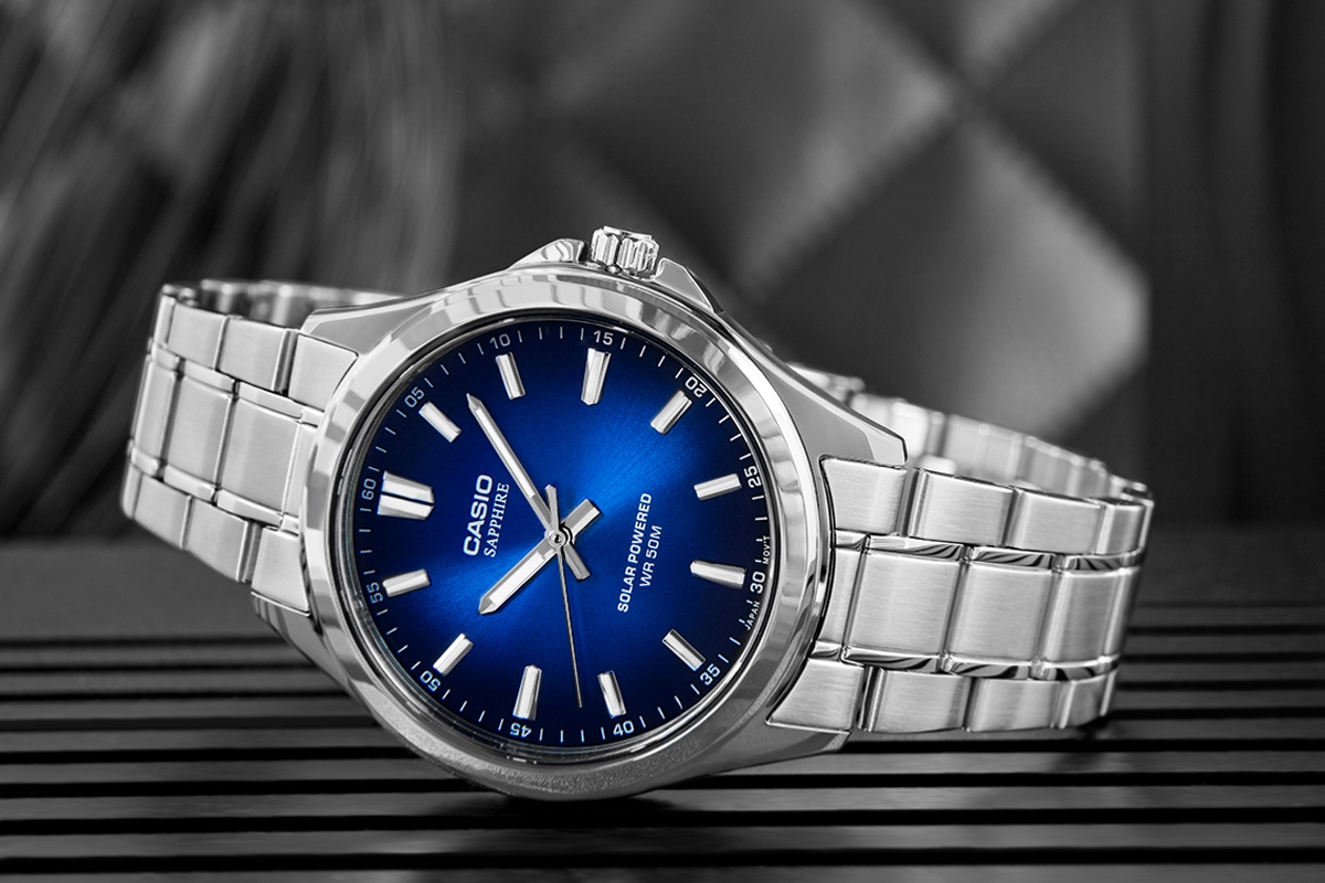 Zegarek Męski CASIO Solar MTS-RS100D-2AVDF + BOX Zegarek Męski CASIO Solar MTS-RS100D-2AVDF + BOX