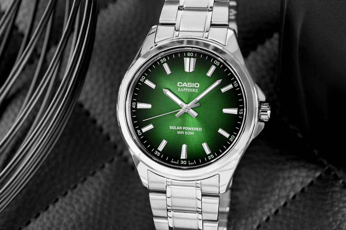 Zegarek Męski CASIO Solar MTS-RS100D-3AVDF + BOX Zegarek Męski CASIO Solar MTS-RS100D-3AVDF + BOX