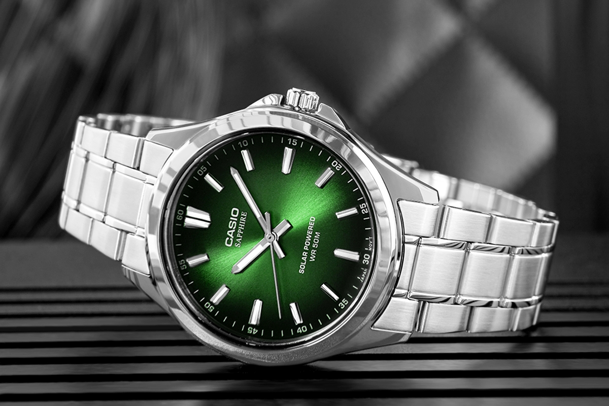 Zegarek Męski CASIO Solar MTS-RS100D-3AVDF + BOX Zegarek Męski CASIO Solar MTS-RS100D-3AVDF + BOX