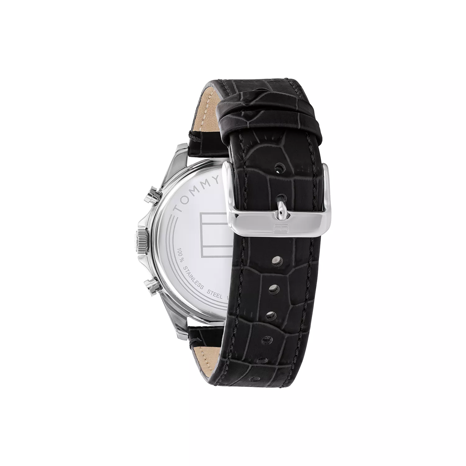 Zegarek męski Tommy Hilfiger BAKER 1710449 na pasku czarnym, czarna tarcza, WR50 - zdjęcie 3 Zegarek męski Tommy Hilfiger BAKER 1710449 na pasku czarnym, czarna tarcza, WR50 - zdjęcie 3
