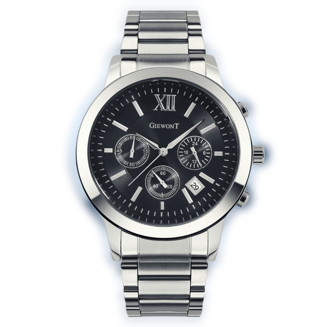 Zegarek Męski GIEWONT GW6480-1 Chronograf - Czarna tarcza
