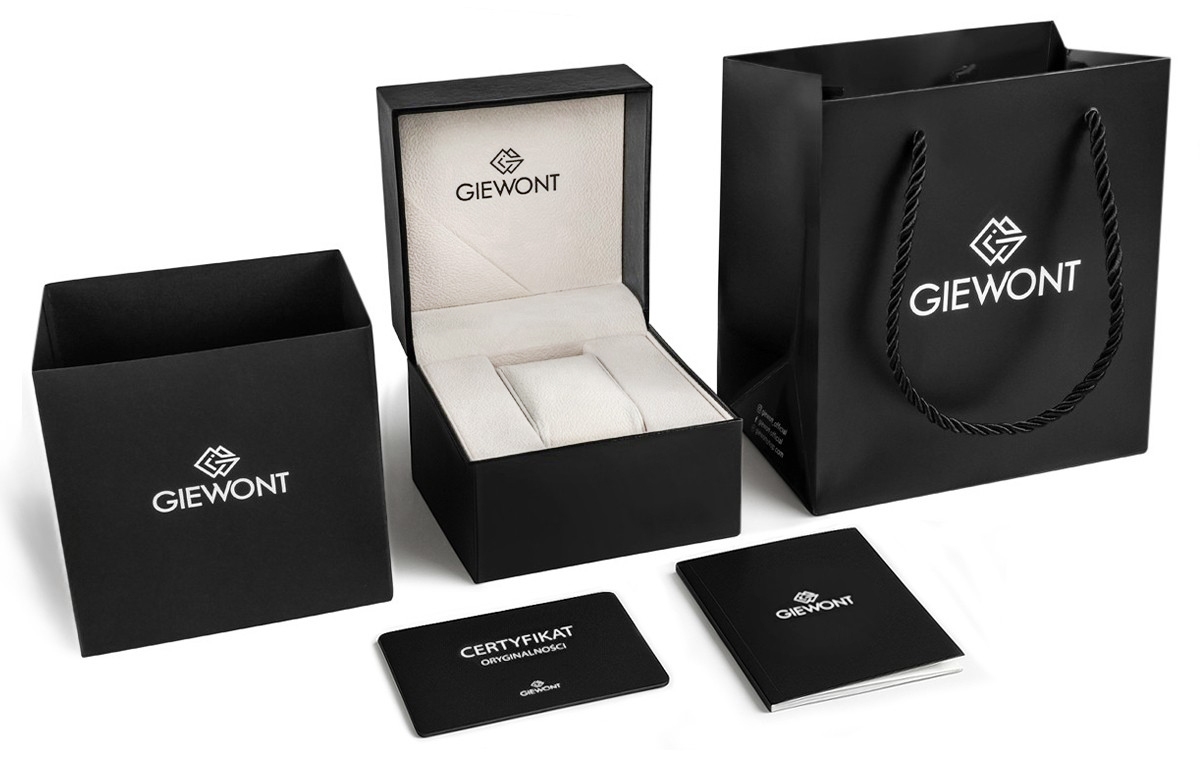 Zegarek Męski Giewont Elegance Sapphire Brązowo Niebieski GW5160-A7 Zegarek Męski Giewont Elegance Sapphire Brązowo Niebieski GW5160-A7