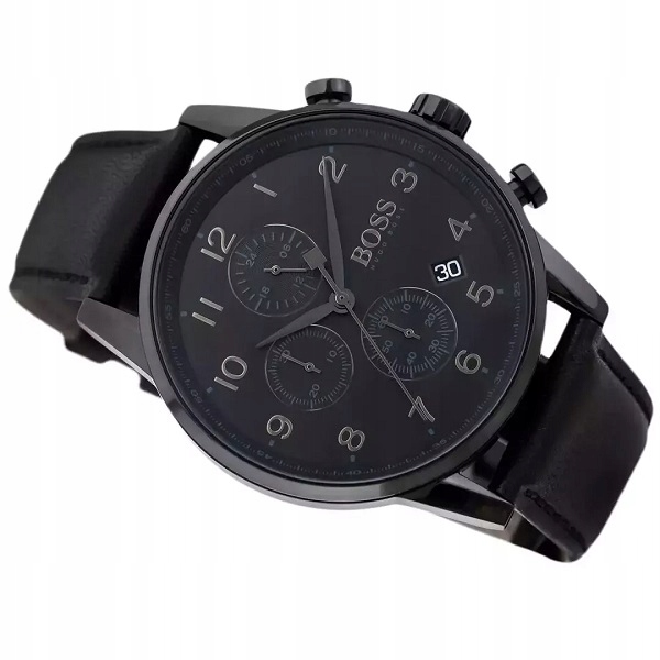 Zegarek Męski Hugo Boss NAVIGATOR 1513497 Czarny pasek Zegarek Męski Hugo Boss NAVIGATOR 1513497 Czarny pasek