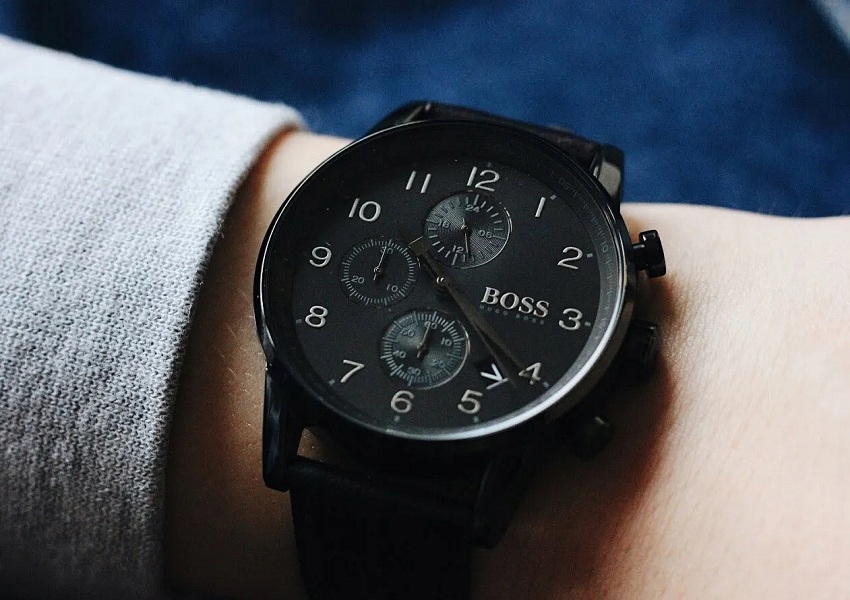 Zegarek Męski Hugo Boss NAVIGATOR 1513497 Czarny pasek Zegarek Męski Hugo Boss NAVIGATOR 1513497 Czarny pasek