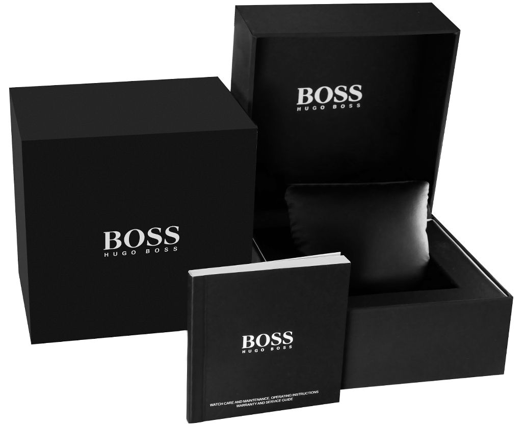 Zegarek męski Hugo Boss Ocean 1513704 na bransolecie srebrnej, niebieska tarcza, WR100 - zdjęcie 7 Zegarek męski Hugo Boss Ocean 1513704 na bransolecie srebrnej, niebieska tarcza, WR100 - zdjęcie 7