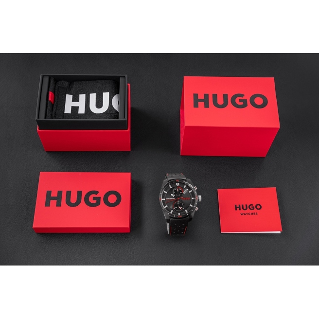 Zegarek Męski Hugo Fast 1530370 Czarny