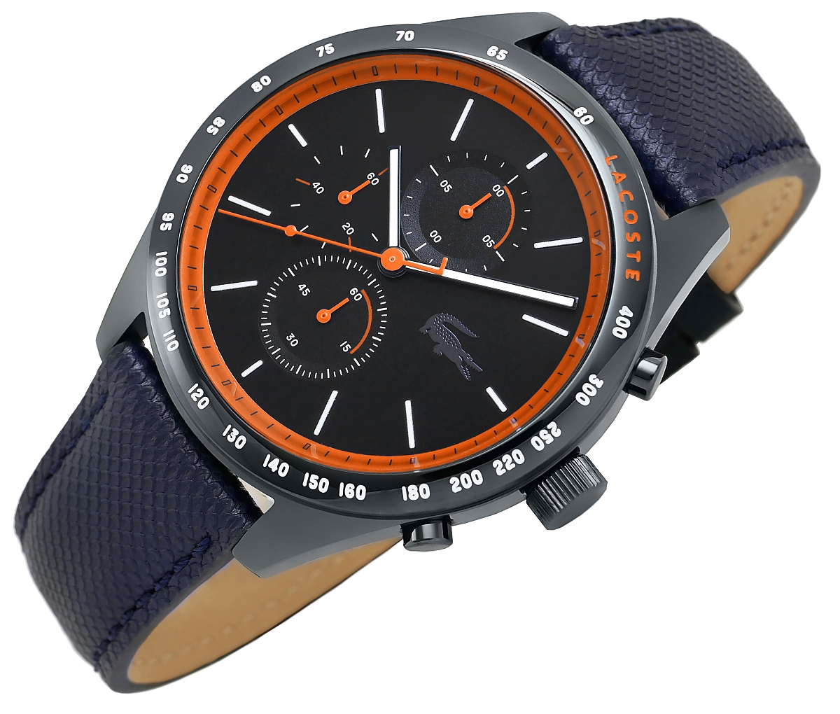 Zegarek męski Lacoste Apext Chronograph 2011297 na pasku granatowym, granatowa tarcza - zdjęcie 2 Zegarek męski Lacoste Apext Chronograph 2011297 na pasku granatowym, granatowa tarcza - zdjęcie 2