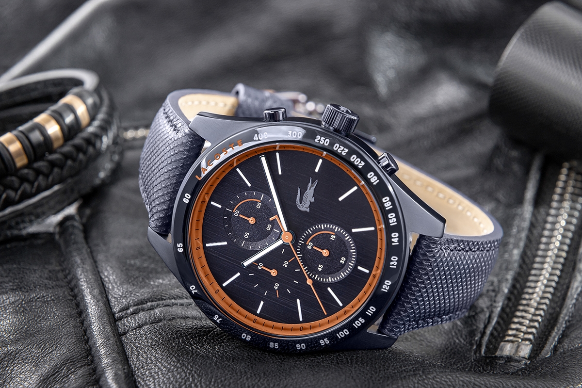 Zegarek męski Lacoste Apext Chronograph 2011297 na pasku granatowym, granatowa tarcza - zdjęcie 6 Zegarek męski Lacoste Apext Chronograph 2011297 na pasku granatowym, granatowa tarcza - zdjęcie 6