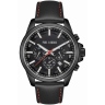 Zegarek męski Paul Lorens PL20010A-1A3 na pasku czarnym, czarna tarcza