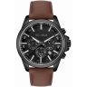 Zegarek męski Paul Lorens PL20010A-1B2 na pasku brązowym, czarna tarcza