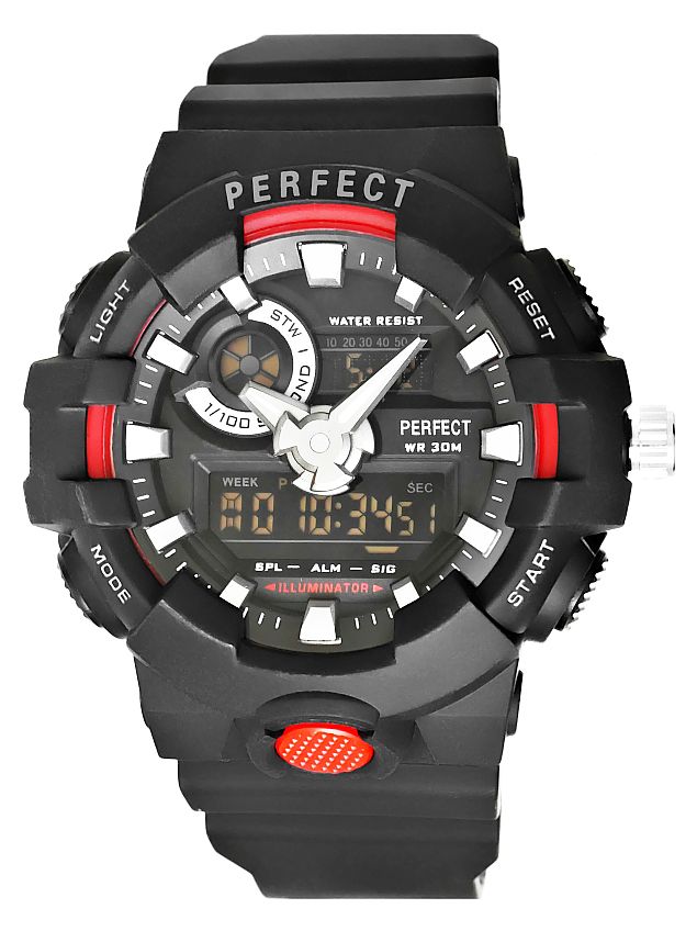 Zegarek Cyfrowo Wskazówkowy Męski Perfect A8003-1