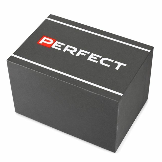Zegarek męski Srebrny Perfect Chronograf CH03M-04 + Box