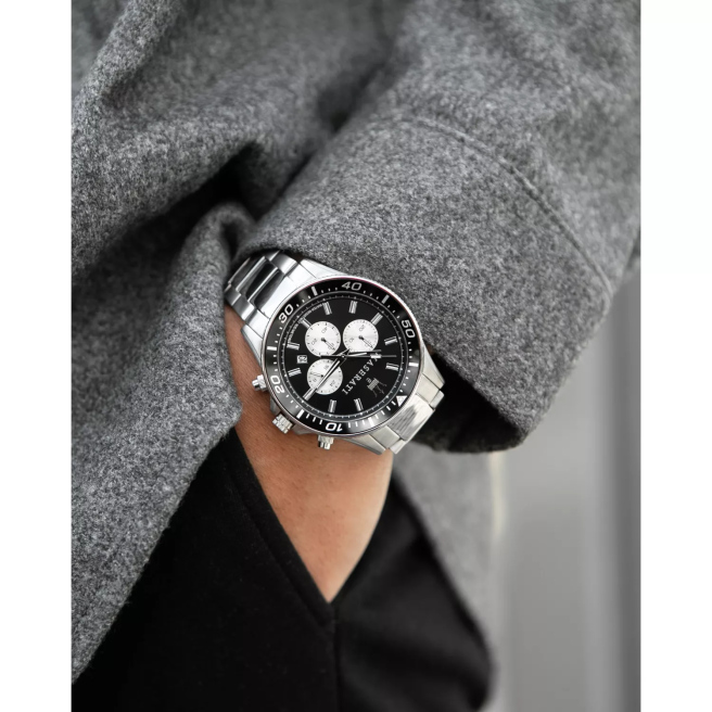 Zegarek męski Srebrny Maserati Sfida R8873640004 na bransolecie