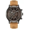Zegarek męski Timberland Driscoll TDWGF0055703 na pasku brązowym, brązowa tarcza
