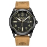Zegarek męski Timberland Northbridge TDWGB2230701 na pasku brązowym, czarna tarcza