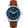 Zegarek męski Timex Main Street TW2Y16200 na pasku brązowym, granatowa tarcza, WR30
