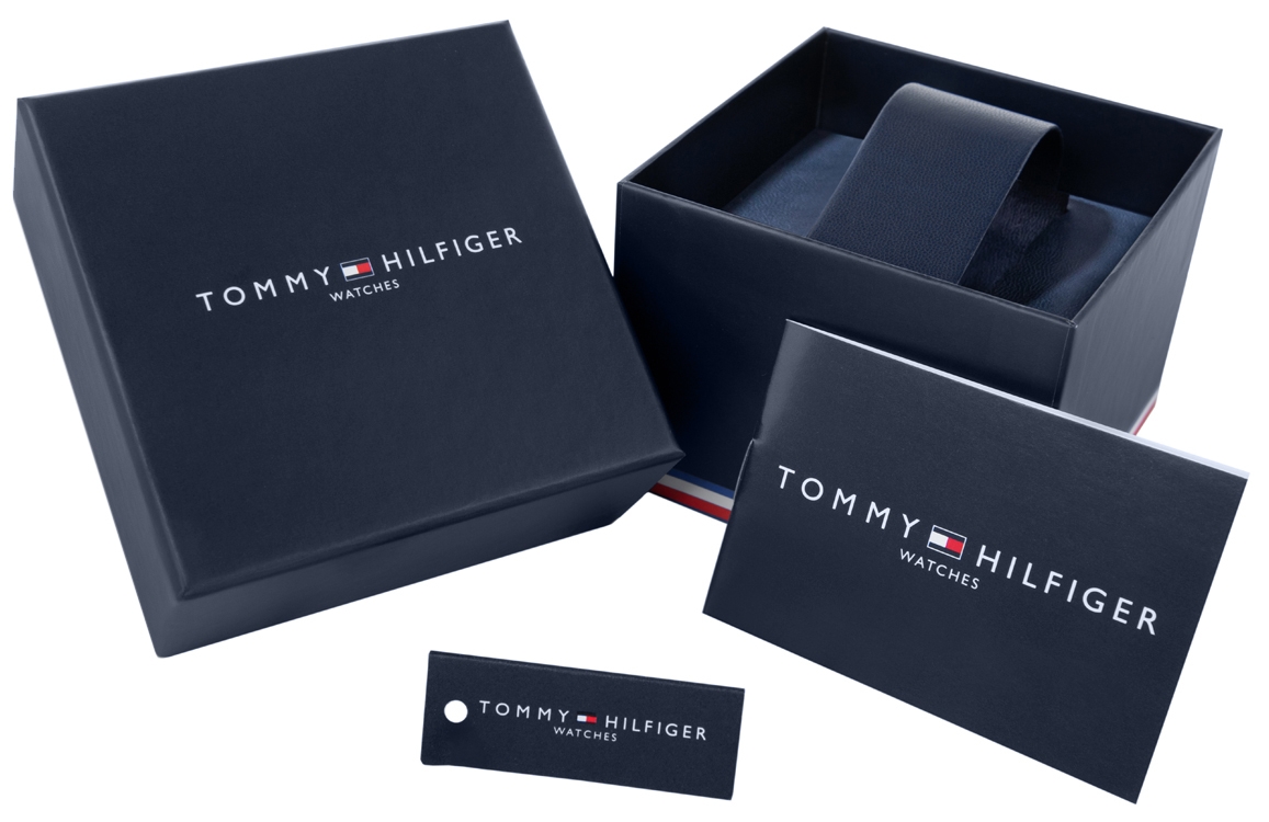 Zegarek męski Tommy Hilfiger Bruce 1710670 na bransolecie srebrnej, niebieska tarcza - zdjęcie 6 Zegarek męski Tommy Hilfiger Bruce 1710670 na bransolecie srebrnej, niebieska tarcza - zdjęcie 6