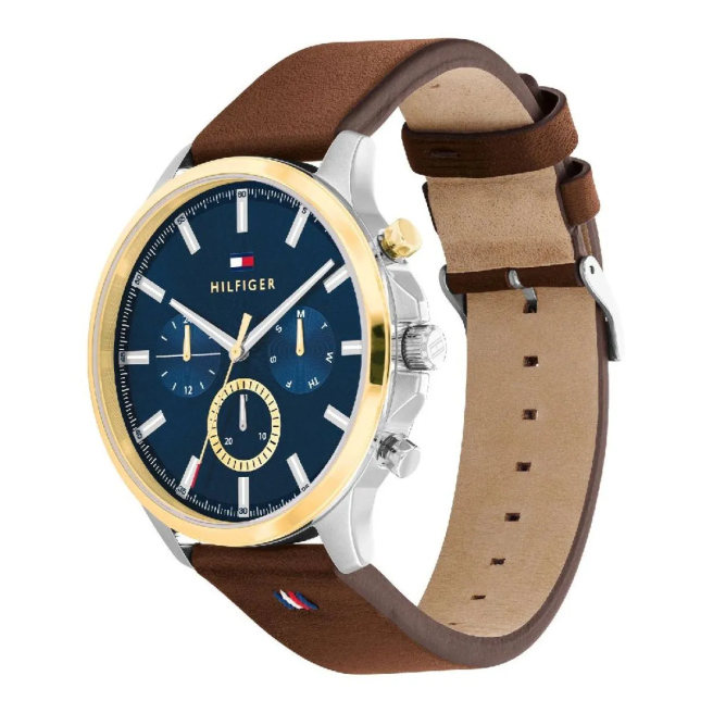 Zegarek Męski Tommy Hilfiger RYDER 1710496 Brązowy pasek