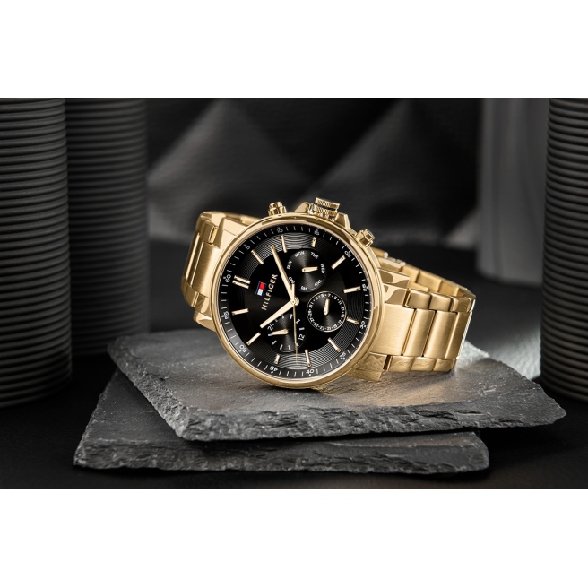 Zegarek Męski Tommy Hilfiger Tyson 1710589 Złota bransoleta