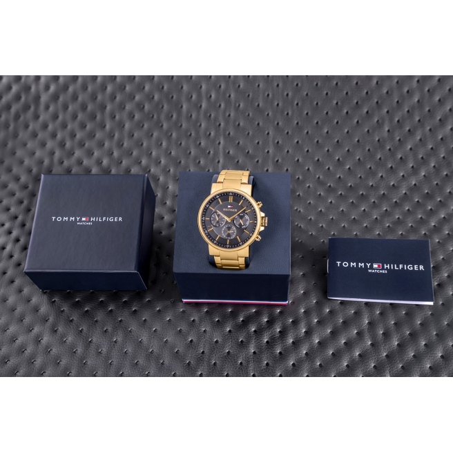Zegarek Męski Tommy Hilfiger Tyson 1710589 Złota bransoleta
