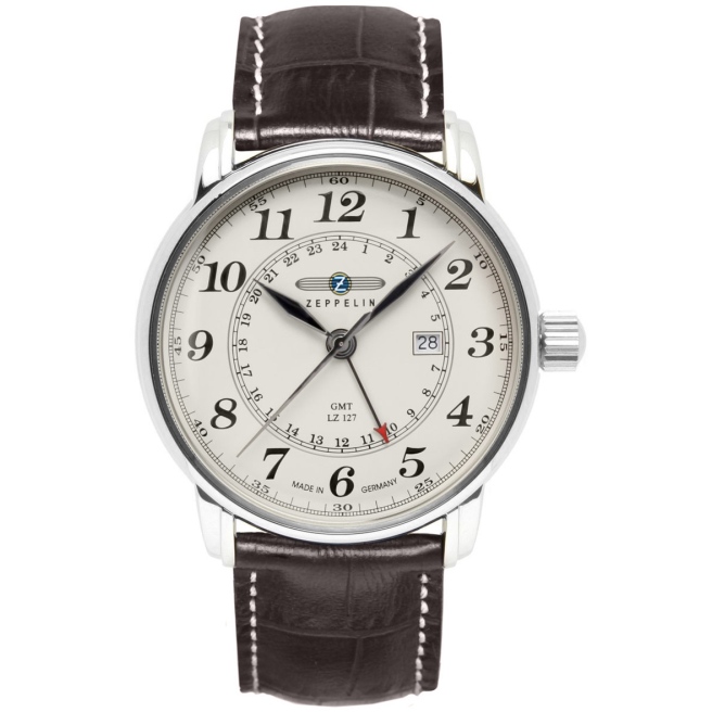 Zegarek Męski Zeppelin LZ127 Graf Zeppelin GMT 7642-5 + BOX