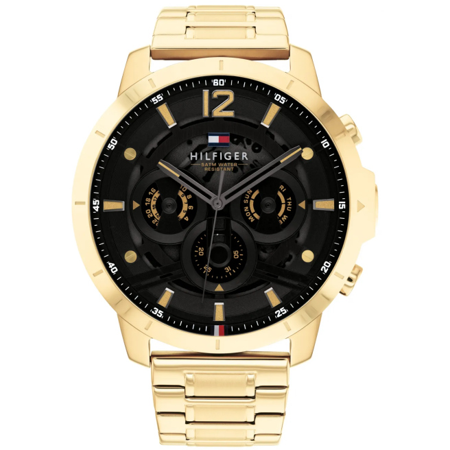 Zegarek Męski Złoty Tommy Hilfiger LUCA 1710511