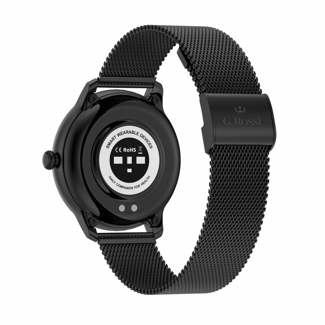 Smartwatch damski G.Rossi SW020-2 Czarna bransoleta mesh