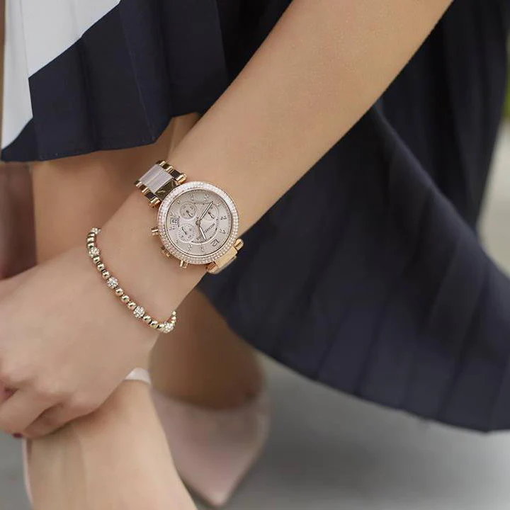 Zegarek damski Różowe złoto Michael Kors MK5896 Zegarek damski Różowe złoto Michael Kors MK5896