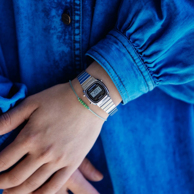 Zegarek damski Srebrny Casio Collection Retro LA670WA-1DF