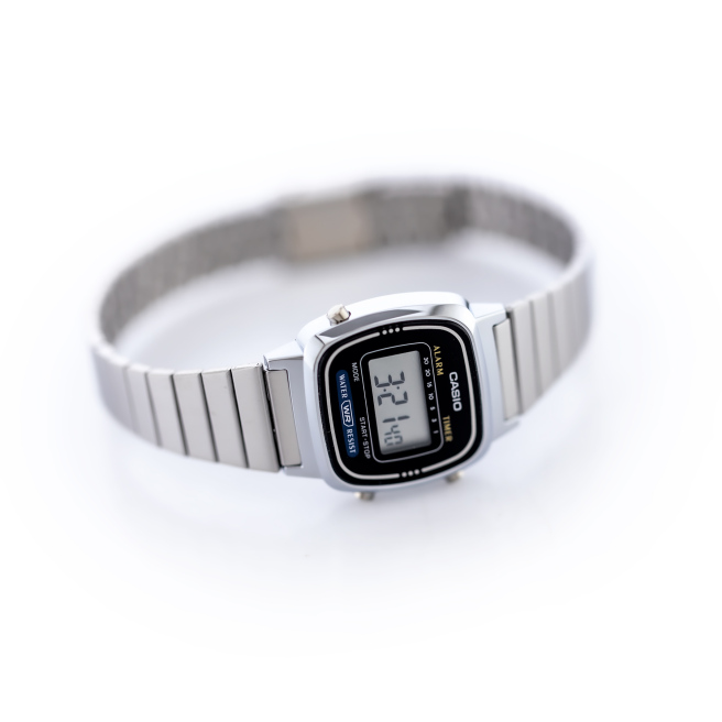 Zegarek damski Srebrny Casio Collection Retro LA670WA-1DF