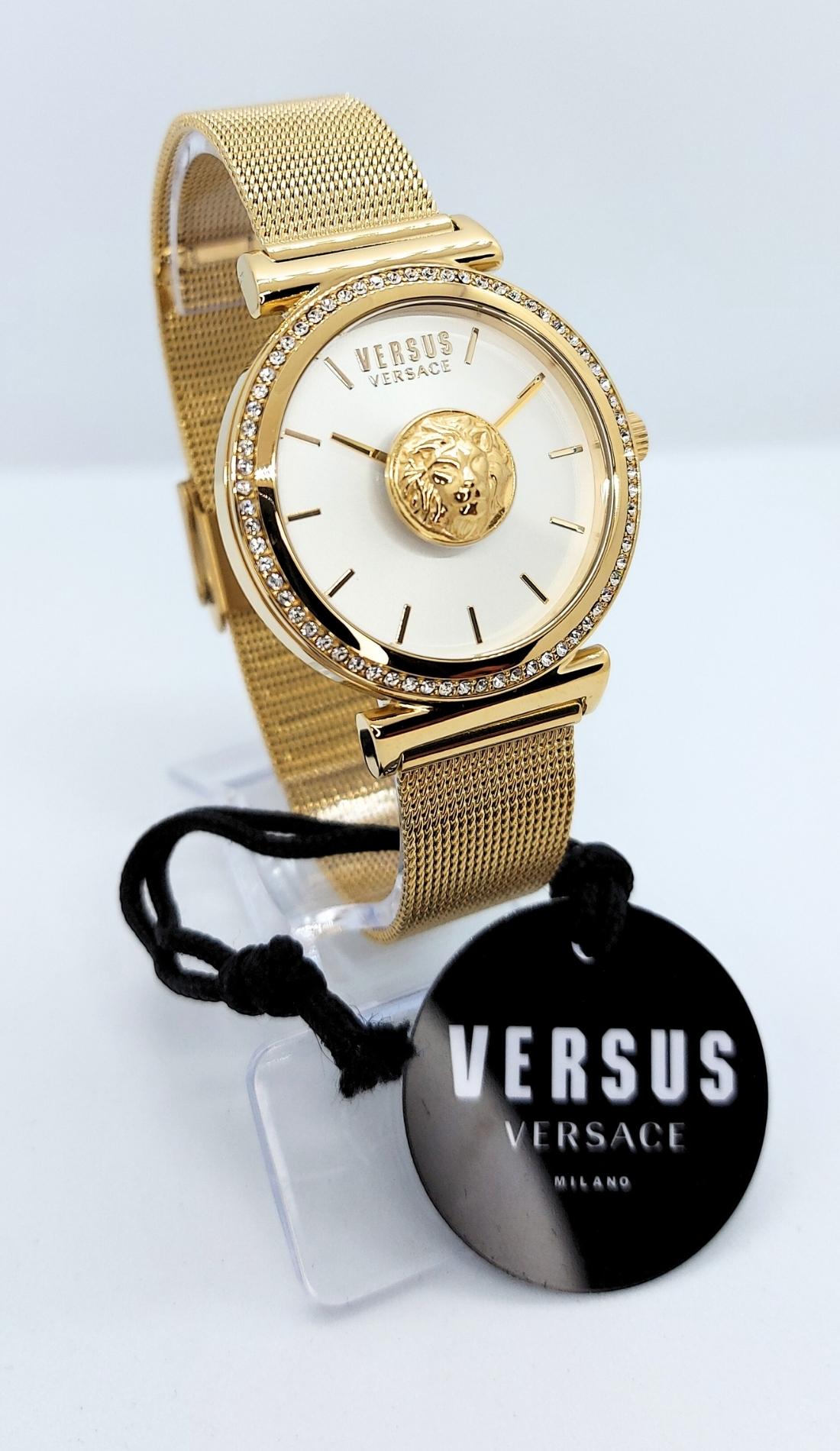Zegarek damski Versus Versace Brick Lane VSPLD1821 na bransolecie złotej, WR50 - zdjęcie 2 Zegarek damski Versus Versace Brick Lane VSPLD1821 na bransolecie złotej, WR50 - zdjęcie 2