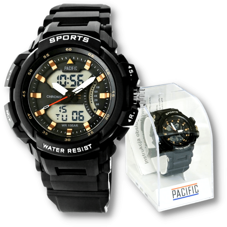 Sportowy Zegarek dla Chłopca Pacific 222AD-2 Wodoszczelny