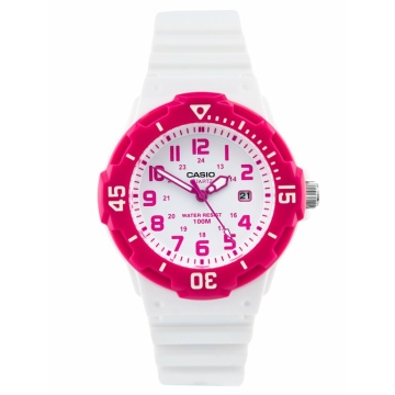 Zegarek dla dziewczynki Biało-Różowy Casio LRW-200H-4BVDF
