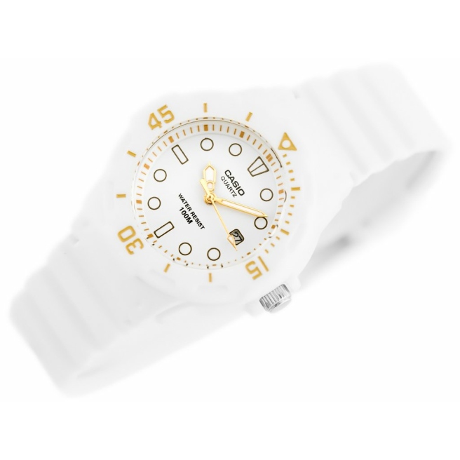 Zegarek dla dziewczynki Biało-Złoty Casio LRW-200H-7E2VDF