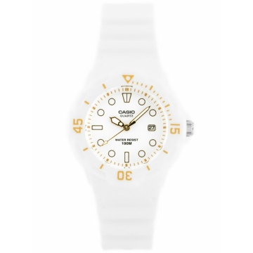 Zegarek dla dziewczynki Biało-Złoty Casio LRW-200H-7E2VDF