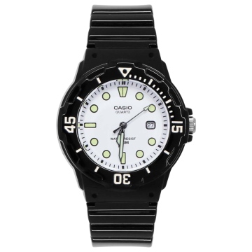Zegarek dla dziewczynki Czarno Biały Casio LRW-200H-7E1VDF