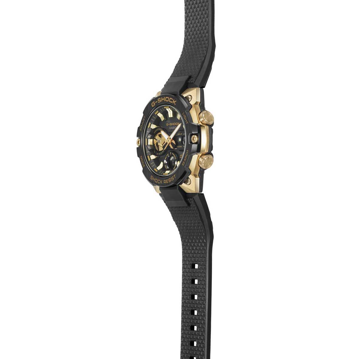 Zegarek męski Casio G-SHOCK G-STEEL BLUETOOTH SYNC GST-B400GB-1A9ER na pasku czarnym, czarna tarcza, WR200 - zdjęcie 6 Zegarek męski Casio G-SHOCK G-STEEL BLUETOOTH SYNC GST-B400GB-1A9ER na pasku czarnym, czarna tarcza, WR200 - zdjęcie 6