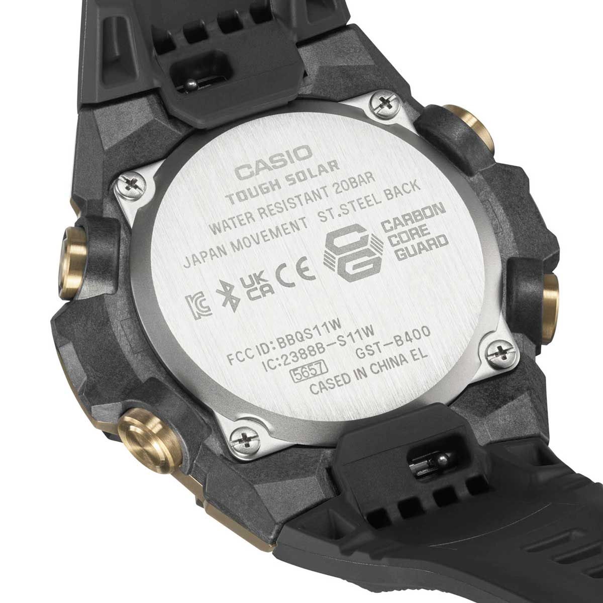 Zegarek męski Casio G-SHOCK G-STEEL BLUETOOTH SYNC GST-B400GB-1A9ER na pasku czarnym, czarna tarcza, WR200 - zdjęcie 5 Zegarek męski Casio G-SHOCK G-STEEL BLUETOOTH SYNC GST-B400GB-1A9ER na pasku czarnym, czarna tarcza, WR200 - zdjęcie 5