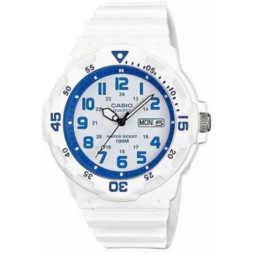 Zegarek męski Casio na białym pasku MRW-200HC-7B2VDF