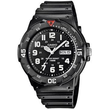 Zegarek męski Czarny Casio MRW-200H-1BVEG 10 Bar