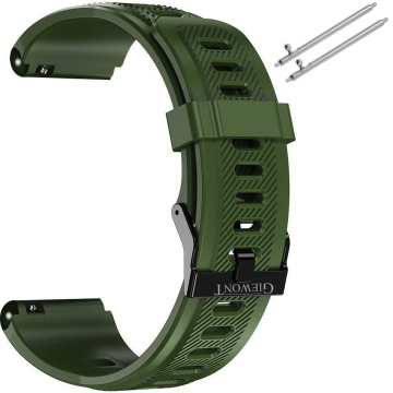 Zielony pasek silikonowy 22 mm do Smartwatch Giewont GW430